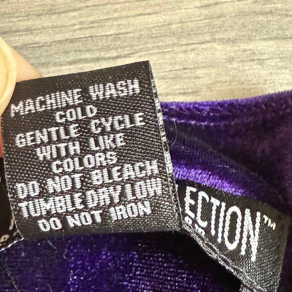 Pyramid Collection Velour Maxi Dress Size XL Witchy Whimsigoth Gothic Mystical - Picture 10 of 14